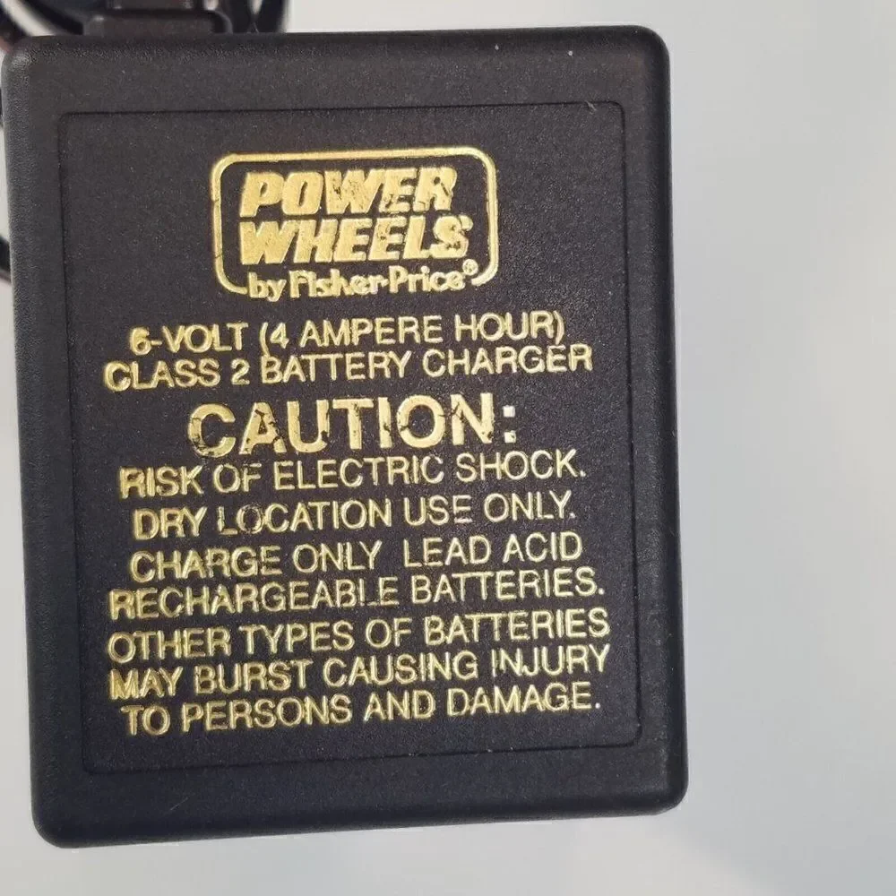 Power Wheels Fisher Price 6 Volt 400mA Class 2 Battery Charger 00801-0976